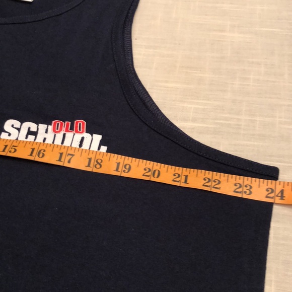 OLD SCHOOL TANK TOP  MOVIE PROMO  XL NAVY WILSON FERRELL VAUGHN COMEDY #531 - Picture 8 of 9